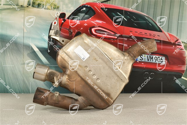 3,6L, Rear muffler without tail pipe, L