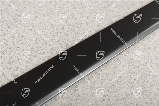 Zierleiste, Alu, Hintertür, Schwarz mat, R