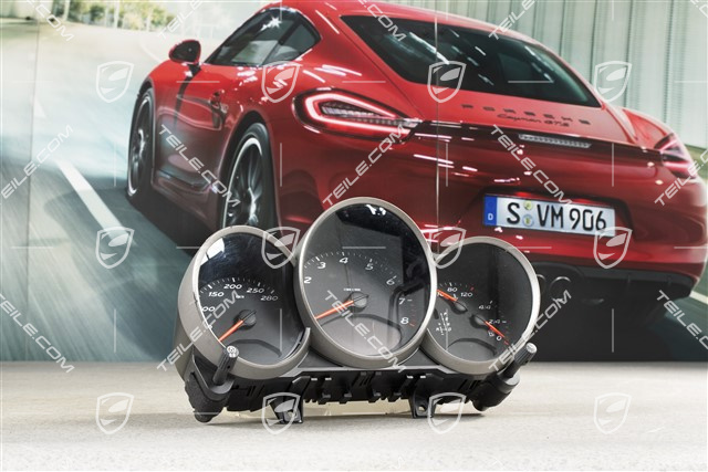 Kombiinstrument / Tacho, Zifferblätter in Schwarz, PDK, Vulkangrau