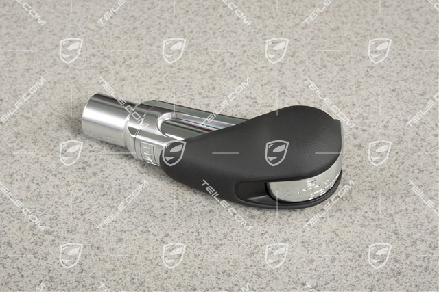 Gałka zmiany biegów, skórzana, PDK, czarna