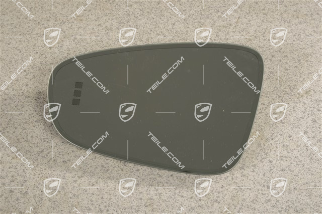 Lusterko zewnętrzne, szkło, asystent zmiany pasa ruchu, płaskie, L