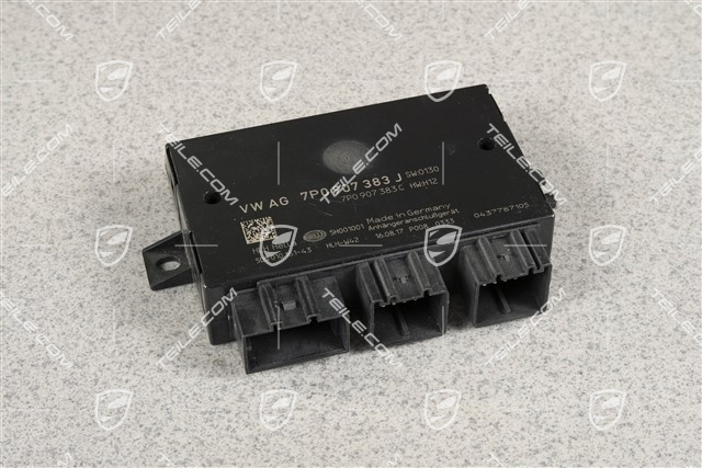 Control unit, trailer coupling, electricaly extendable trailer hitch