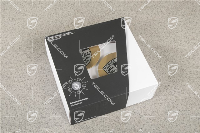 Radzierdeckel Satz, Wappen monochrom, konkav, Aurum Seidenmatt