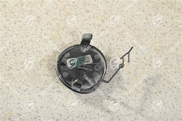 Towing hook lug cover / cap / trim, front bumper basic