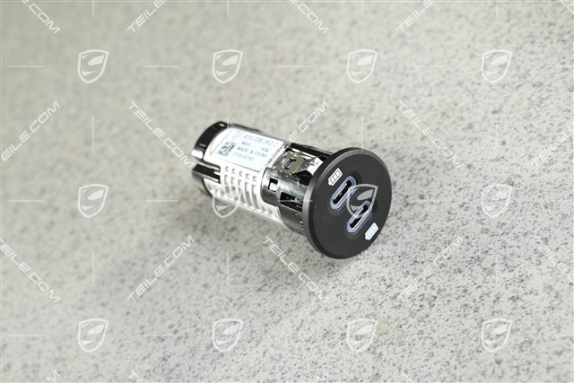 Charging Socket USB-C, double