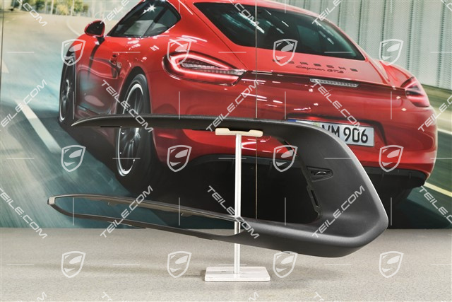 Cover trim for front bumper retaining frame, Matt black, L