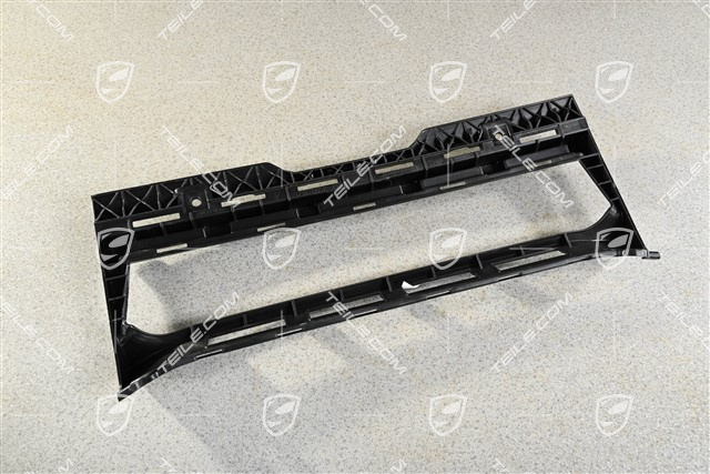 Rear bumper fastening frame / air exhaust, matte black