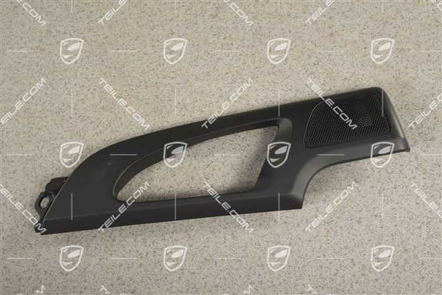 Blenda tapicerki, Osłona klamki, Tył, czarna, L