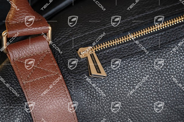 Touring bag / pocket, with hi-visibility vest & warning triangle, LEATHER