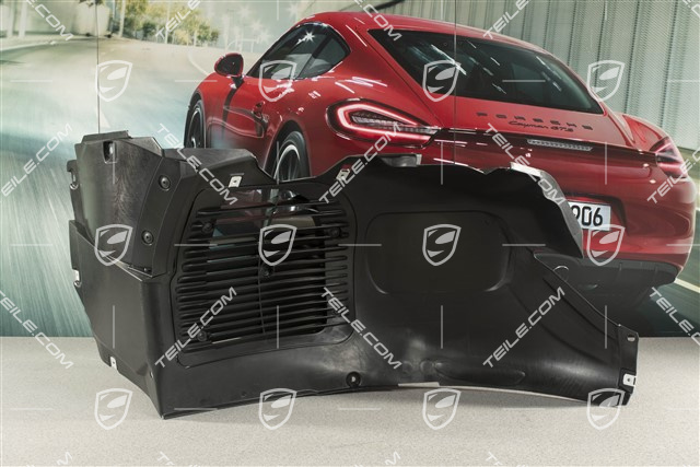 GT4, Front wheel housing liner, front part with grille, R