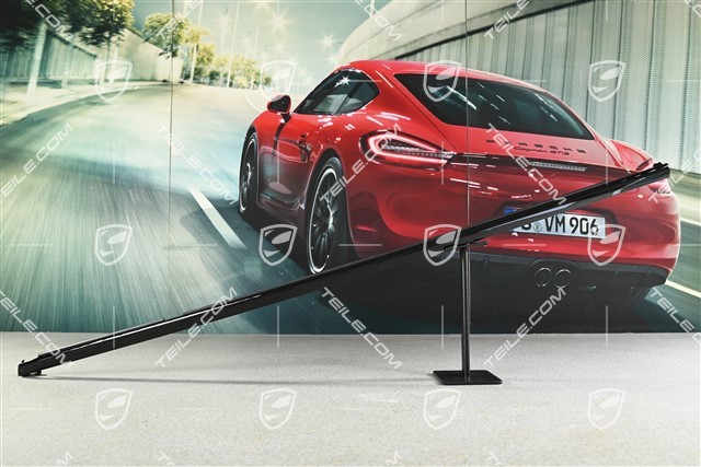 Zierleiste Türschacht, inkl. Dichtung, Vorne, Schwarz hochglanz, L