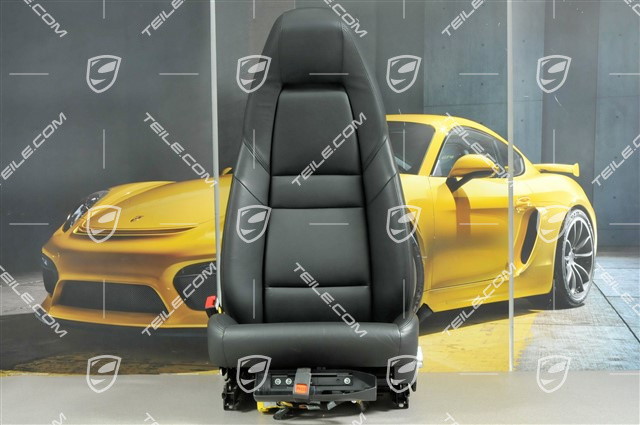 Seat, el. adjustment, leather, Black, L