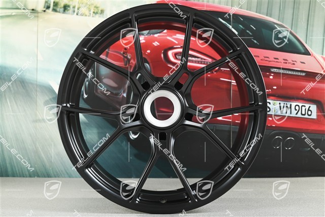 20" GT3 Felge, 9,5J x 20 ET46, schwarz seidenmatt