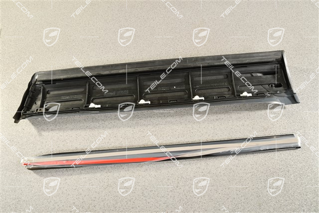 Türverkleidungsleiste mit Zierleiste, Hintertür, Aluminiumpaket, L