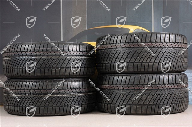 19" Panamera TURBO II Winterräder Satz, Felgen 9J x 19 ET60 + 10J x 19 ET61 + NEUE Continental Winterreifen 255/45 R19+285/40 R19, RDK-Sensoren