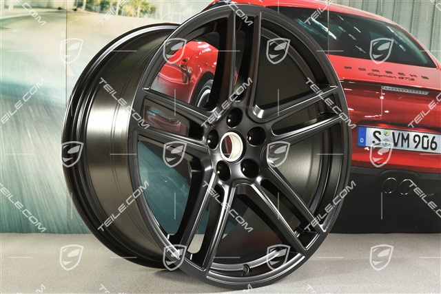 20" Felge "Macan Turbo", 10J x 20 ET19, BORBET, schwarz seidenmatt