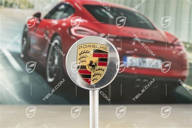 Dekielek felgi mocowanej centralnie, Turbo S, kolorowy herb Porsche