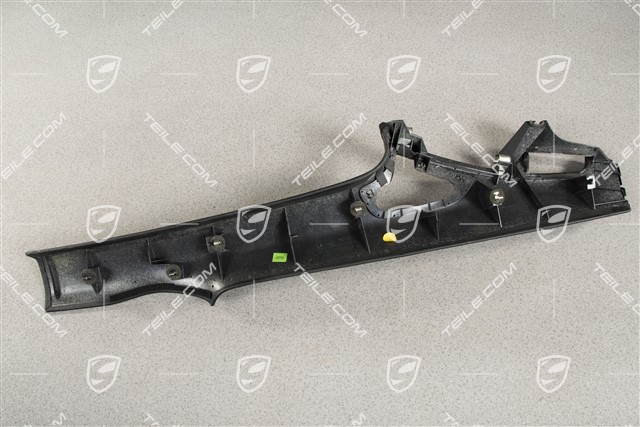 Verkleidung von C-Säule, Coupe, Leder, Schwarz, R
