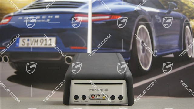 Czytnik DVD + wyświetlacz/ekran TV, pakiet bazowy, montaż na zagłówkach, czarny