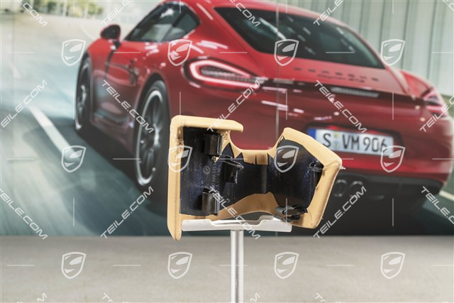 Blenda ze skóry, rączka drzwi, wewnętrzna, Sand beige, L