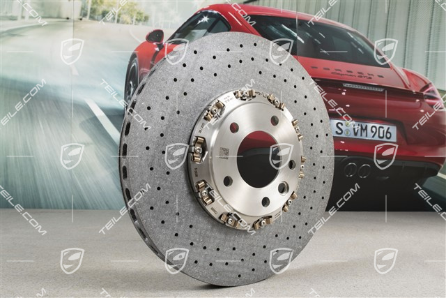 Brake disc, PCCB, 19-inch, yellow calliper, L