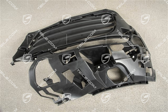 Kratka / wlot powietrza zderzak, Czarny mat, R