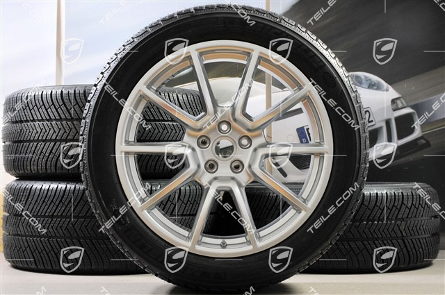 20" "Macan SportDesign" koła zimowe, komplet, felgi 9J x 20 ET26 + 10J x 20 ET19, opony zimowe Michelin Latitude Alpin 2 265/45 R 20 + 295/40 R 20, z czujnikami ciśnienia RDK