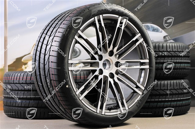 20-inch summer wheels set 911 Turbo III, rims 8,5J x 20 ET51 + 11J x 20 ET52 + summer tyres 245/35 ZR20 + 305/30 ZR20, with TPMS