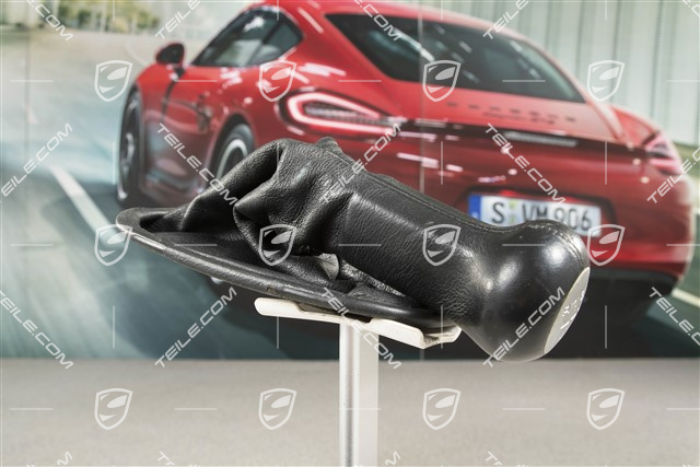 Schaltknopf, C4/4S, Leder, Schwarz