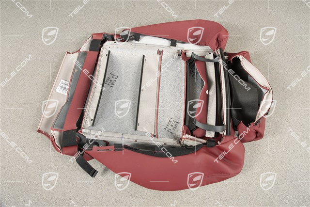 Sitzbezug / Bezug, Sitzkissen, Leder, Belüftet, Bordeauxrot, L