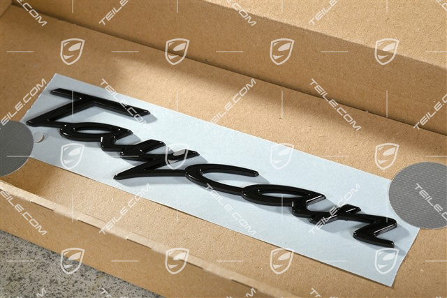 Badge / Emblem TAYCAN TURBO S, Black