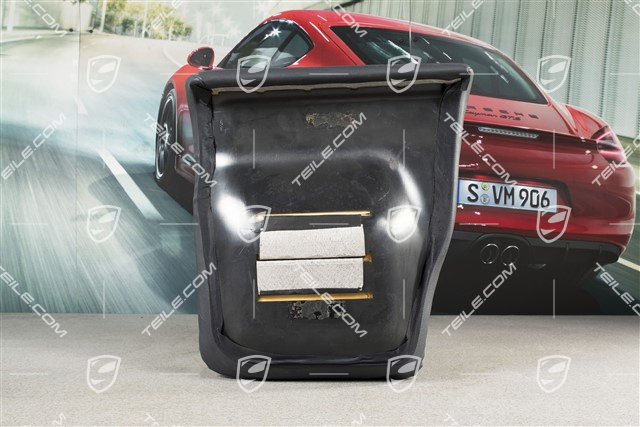 Back seat lower / cushion, Cabrio, leatherette, Metropole blue, L