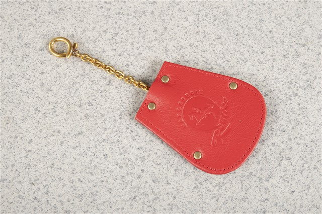 Schlüssel Etui, Logo REUTTER + Porsche Wappen, Leder