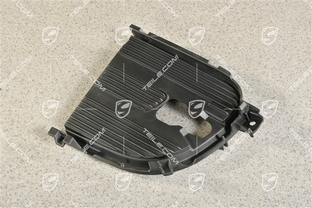 C4, Air inlet / duct / guide cover, lateral, Black matte, L