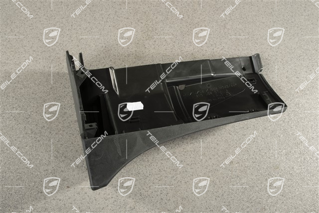 Spoiler  Osłona / chlapacz, czarny, tył, R