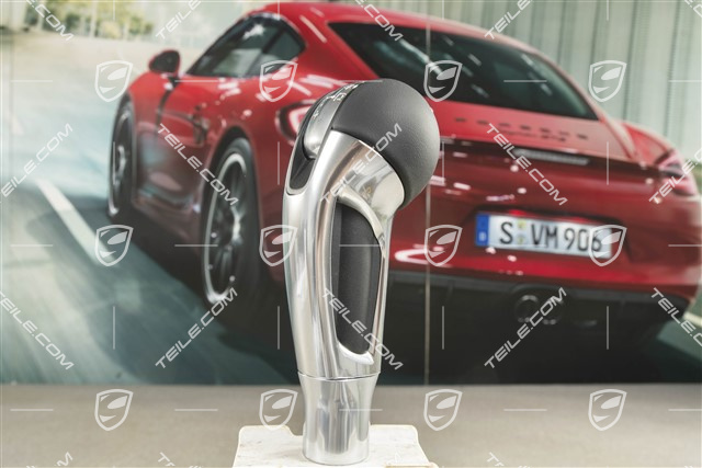 Gałka zmiany biegów, Spyder, Skóra, PDK, czarna