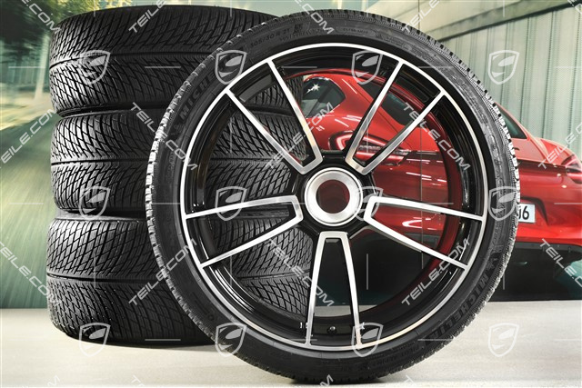 20/21-inch Turbo S winter wheel set, central lock wheel rims 8,5J x 20 ET40 + 11J x 21 ET66 + NEW Michelin winter tyres 245/35 R20 + 305/30 R21