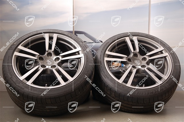 20-inch summer wheel set Turbo II, wheels 9,5 J x 20 ET 65 + 11 J x 20 ET 68 + tyres 255/40 ZR 20+295/35 ZR 20, TPMS