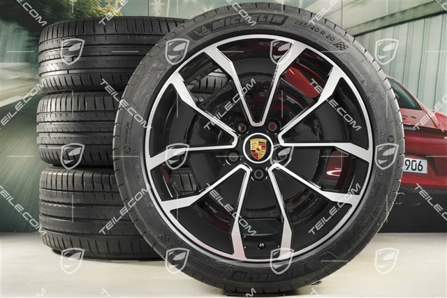 20" koła letnie Turbo Aero Design, komplet, felgi 9J x 20 ET54 + 11J x 20 ET60 + NOWE opony letnie Michelin 245/45 R20 + 285/40 R20