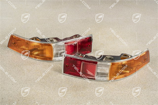 Heckleuchten Satz, Original Porsche Classic, SWB, EU-Ausführung, Set L+R