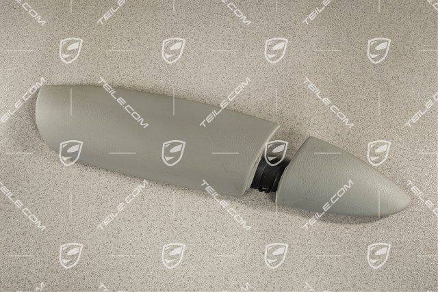 Armlehne, Vorne, Unterteil, Stahlgrau, L