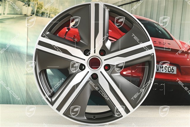 22-inch wheel rim Macan Exclusive Design, 9J x 22 ET29, Turbonite, left