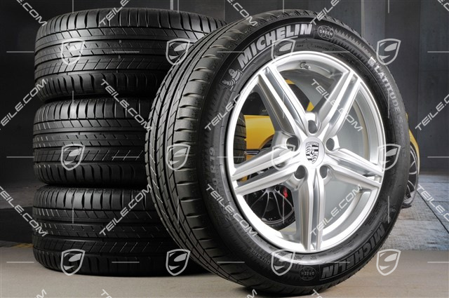 19" Koła letnie Cayenne Design II, 4x felgi 8,5 J x 19 ET 59 + 4x opony 265/50 R 19 110Y XL, z czujnikami ciśnienia RDK