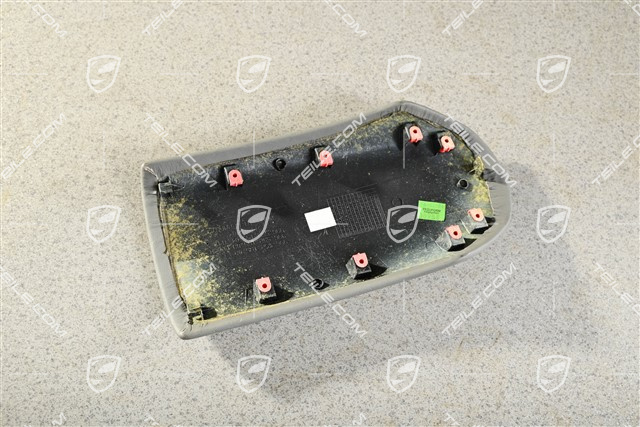 Deckel vom Mittelkonsole zwischen Sitzen, Leder, Graffitigrau