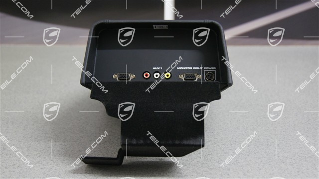 Czytnik DVD + wyświetlacz/ekran TV, pakiet bazowy, montaż na zagłówkach, czarny