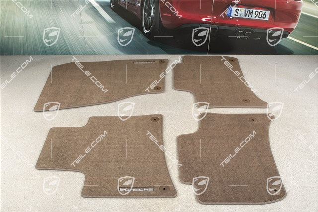 Dywaniki welurowe, zestaw, Climatronic, Saddle brown, LL