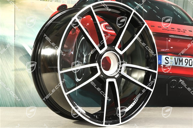 20-inch Turbo S wheel rim, 8,5J x 20 ET50, black high gloss