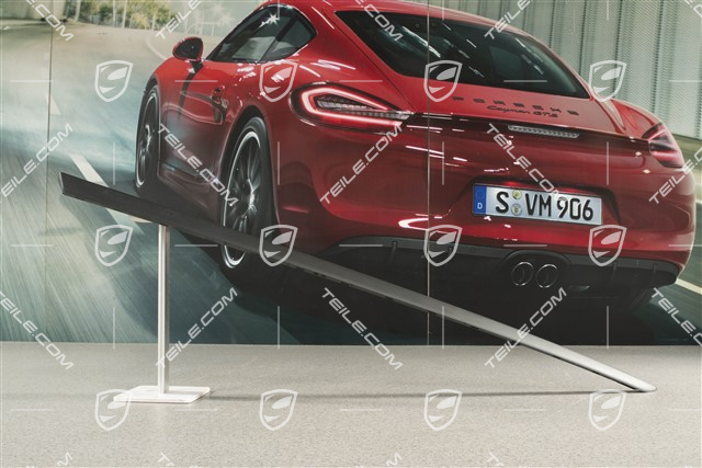 Water deflector strip, Satin black, L