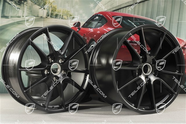 20" Carrera S (III) Felgensatz, 8,5J x 20 ET51 + 11J x 20 ET70, Schwarz-Seidenmatt