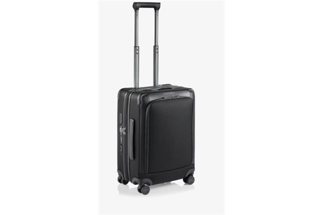 Porsche Design Roadster Nylon 4W Trolley, made of water-repellent nylon and leather, black, size S / 43 litres, 240 x 380 x 550 mm